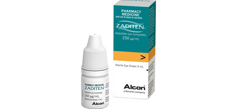 Zaditen® Eye Drops 0.025% dosage Fiskdale, MA