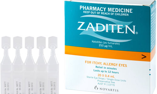 Zaditen® Eye Drops 0.025%